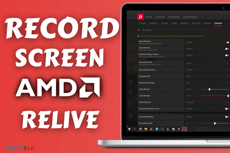 How to Record Screen using AMD Relive