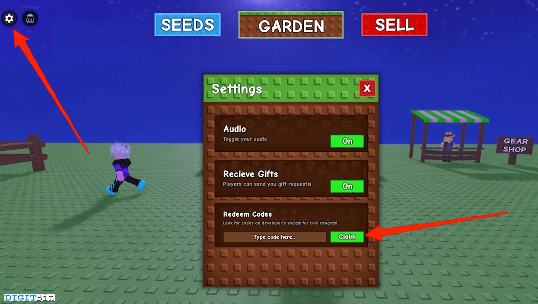 How to Redeem Codes in Grow a Garden