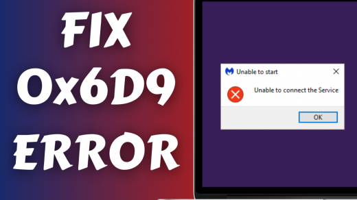 How to fix Windows Error Code 0x6D9