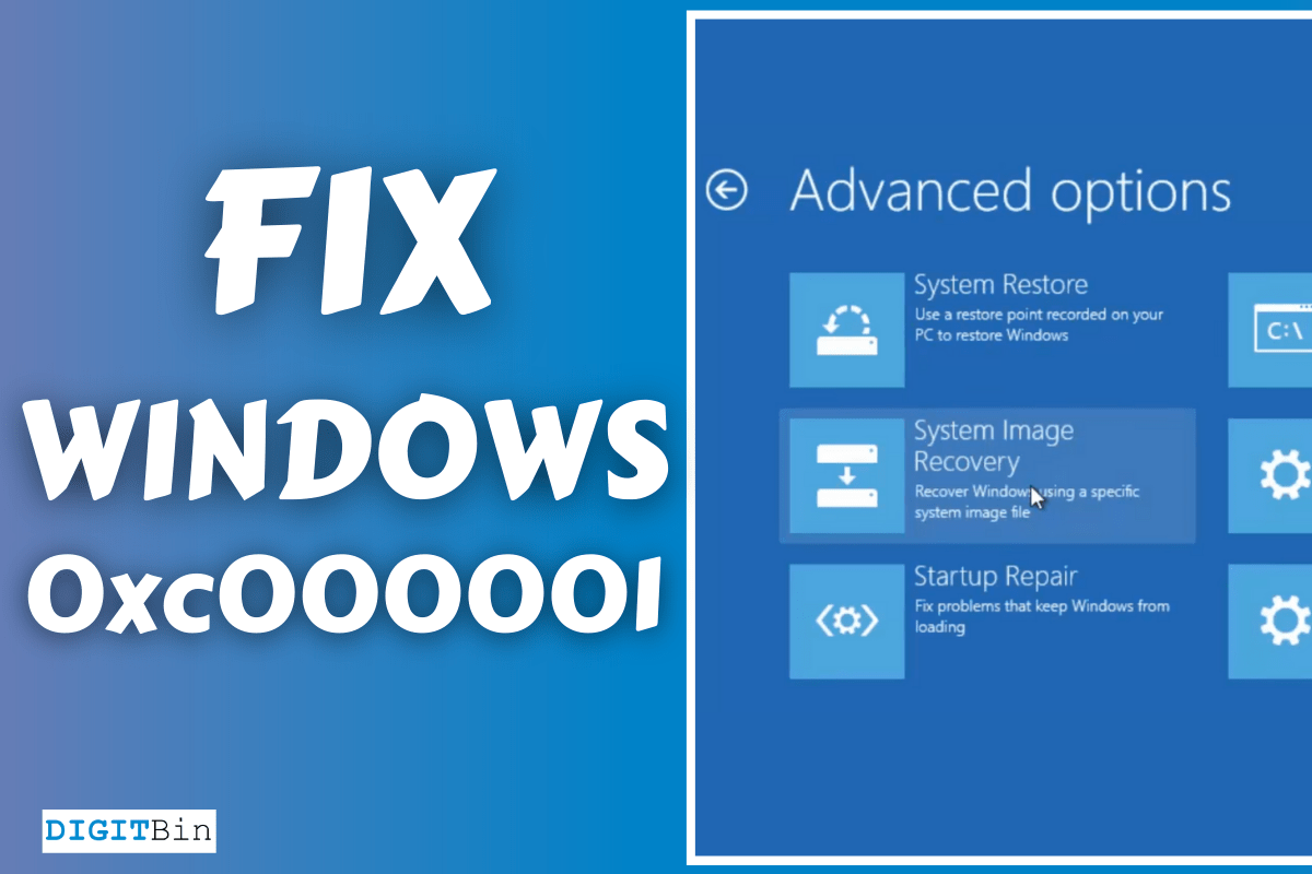 How to fix Windows Error Code 0xc000001