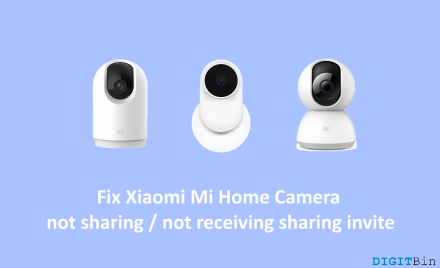 How to fix Xiaomi Mi Home Camera not sharing not receiving sharing invite