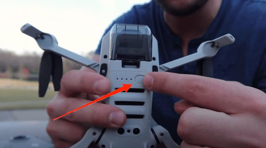 how to turn dji mini 2 off