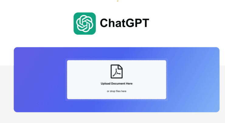 How to upload a PDF to ChatGPT