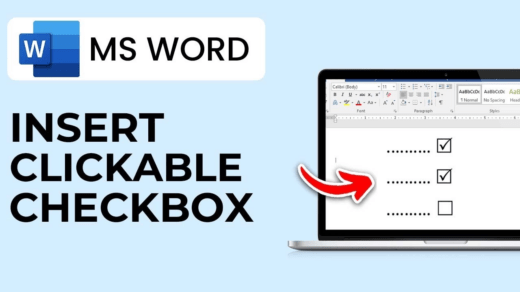 How to Add Checkboxes to Word Document 3