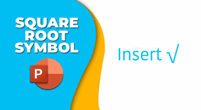 How to Type Square Root Symbol in MS PowerPoint How to Add Square Root Symbol in MS PowerPoint