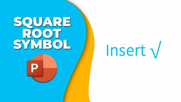 How to Add Square Root Symbol in MS PowerPoint