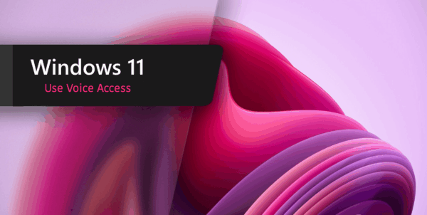 How to Enable Voice Access on Windows 11? 2