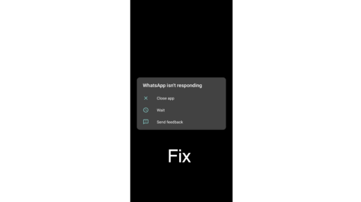 How to Fix WhatsApp Not Responding Error Android