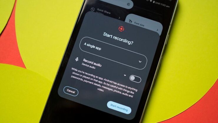 How to Hide Status Bar during Screen Recording in Android 15? 1
