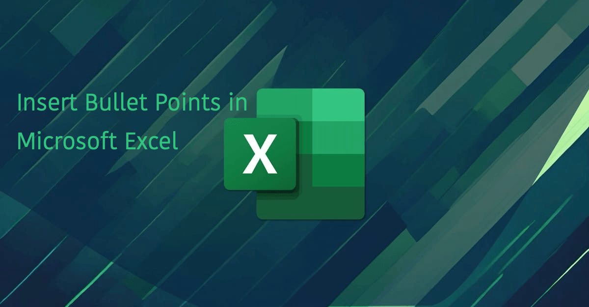 5 Ways to Insert Bullet Points in Microsoft Excel