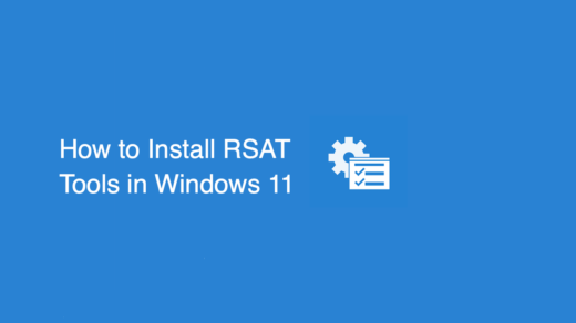 How to Install RSAT Tools in Windows 11