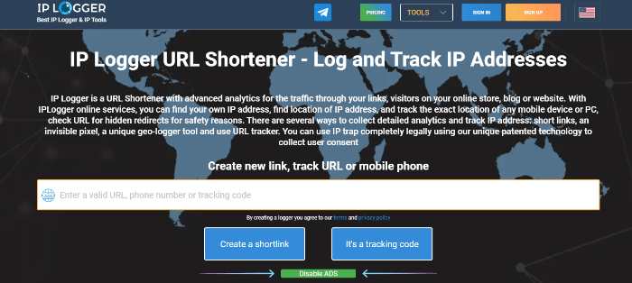 Grabify IP Logger & URL Shortener