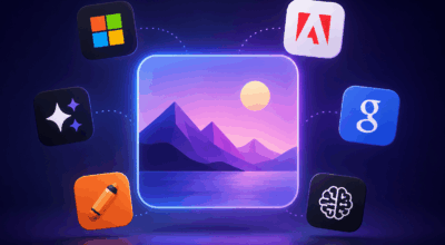 Image showing multiple free AI image generation tools illustration