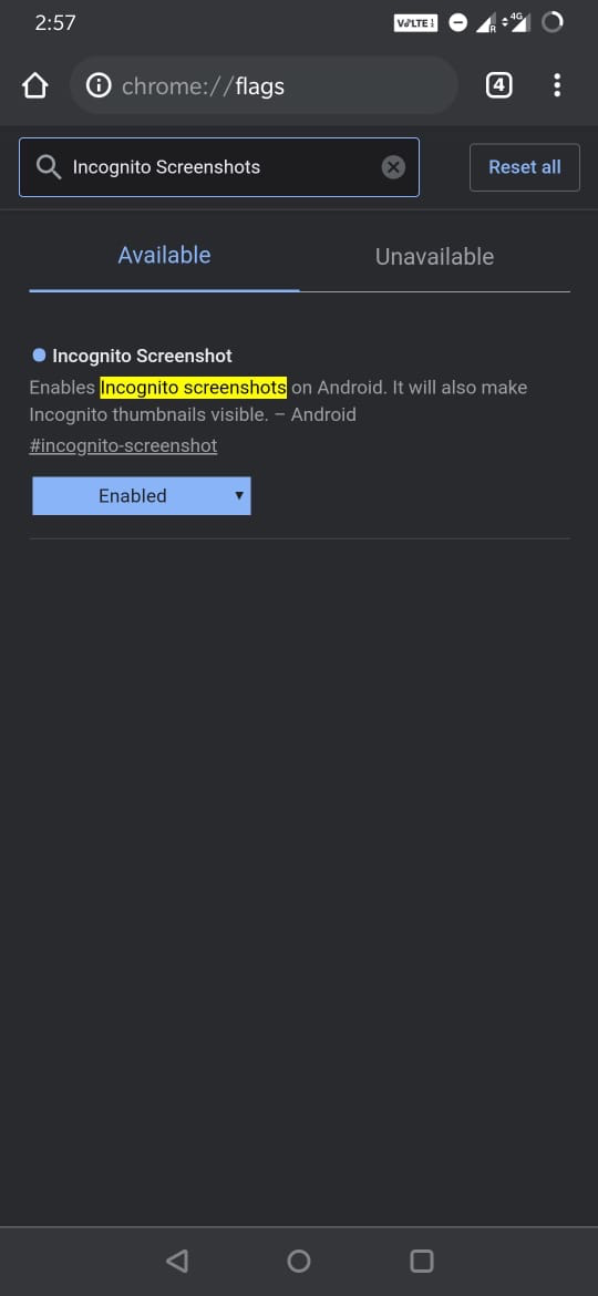 How to Take Screenshots in Incognito Mode in Chrome Android  - 63