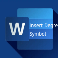 Insert Degree Symbol in Microsoft Word