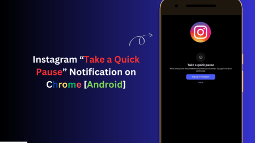 Instagram-Take-a-Quick Pause Notification on Chrome browser