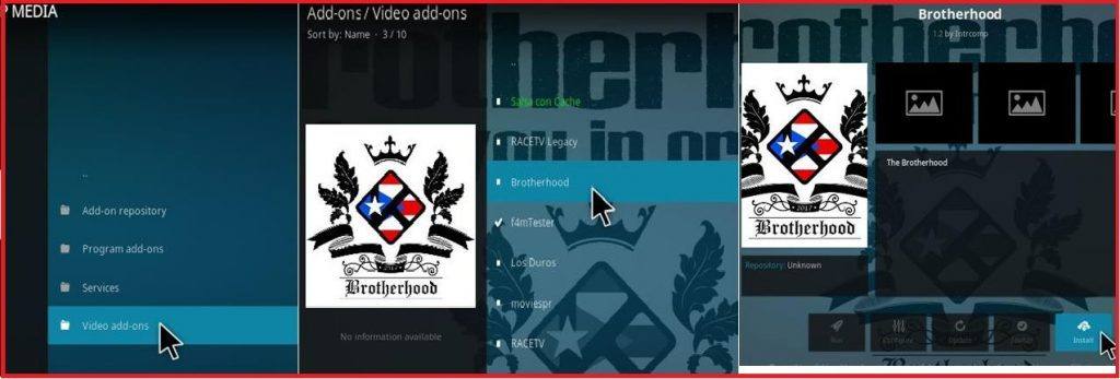 How to Install the Brotherhood Addon on Kodi Krypton  - 9