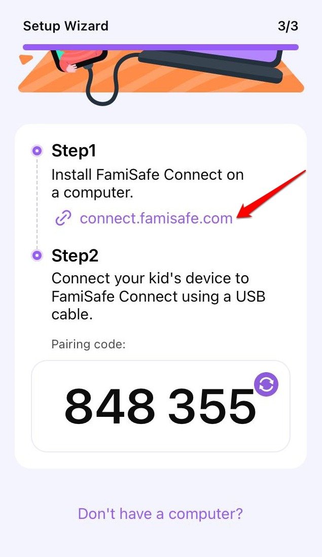 Install FamiSafe on a computer