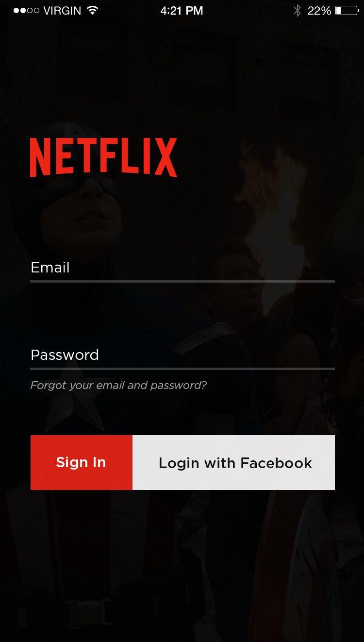 Install the Netflix application from your app store