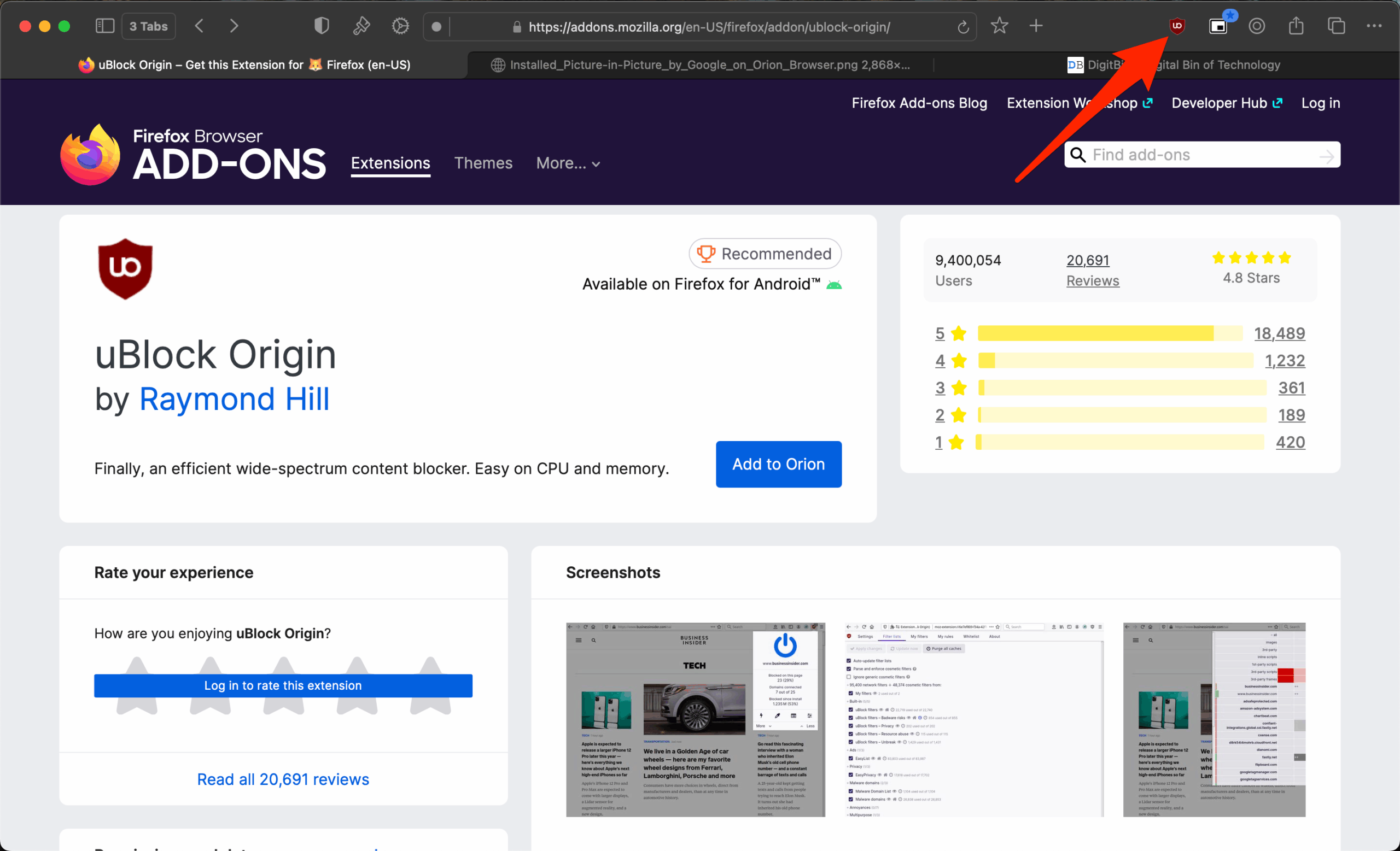 Installed uBlock Origin, and it functioned perfectly