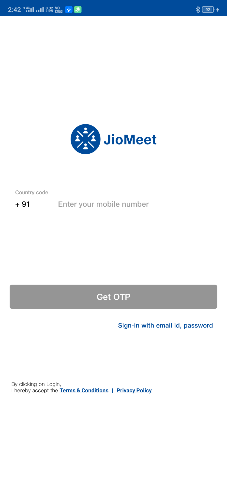 jio meet download laptop id create details