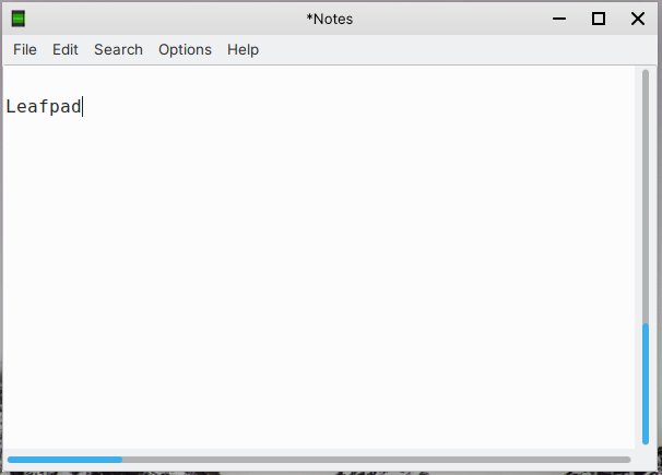 Leafpad Text Editor
