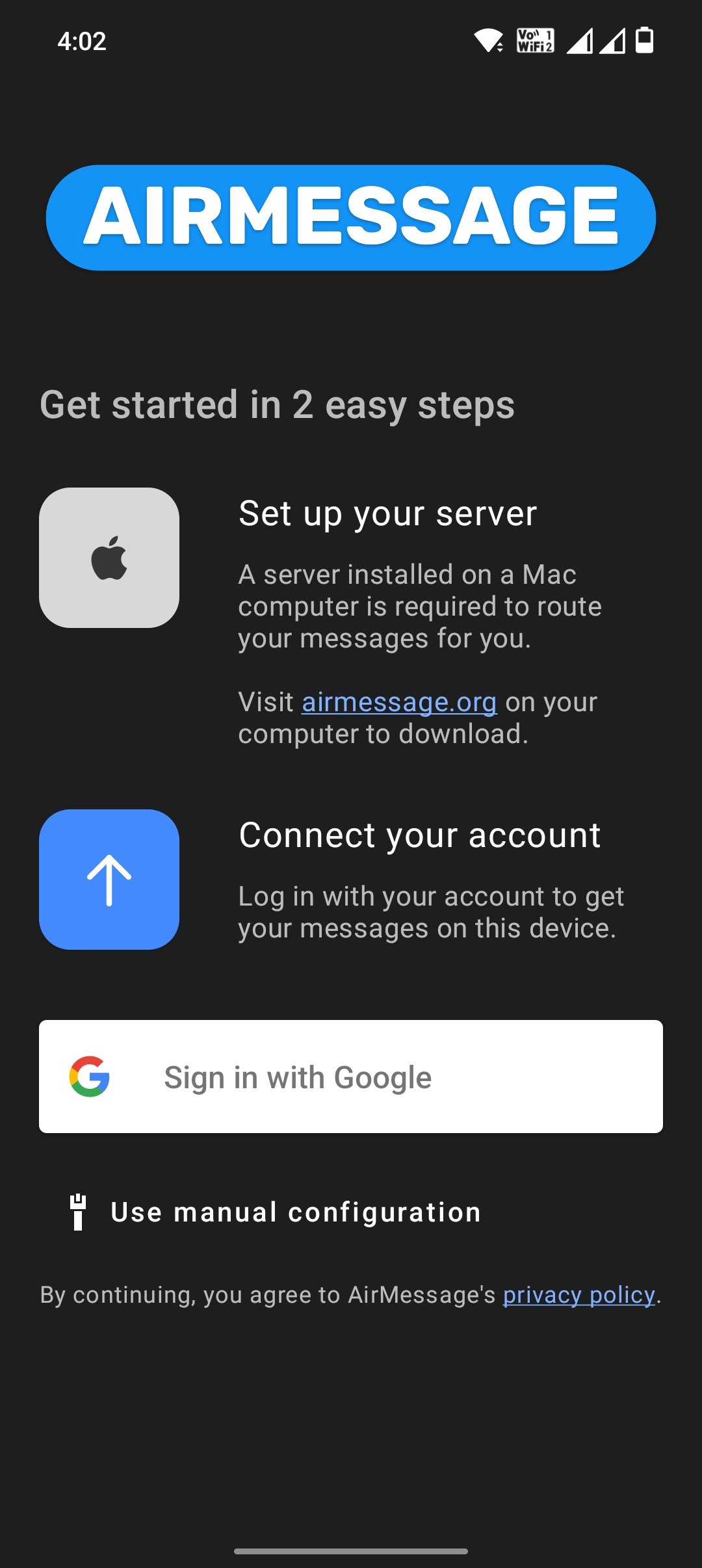 inmessage login