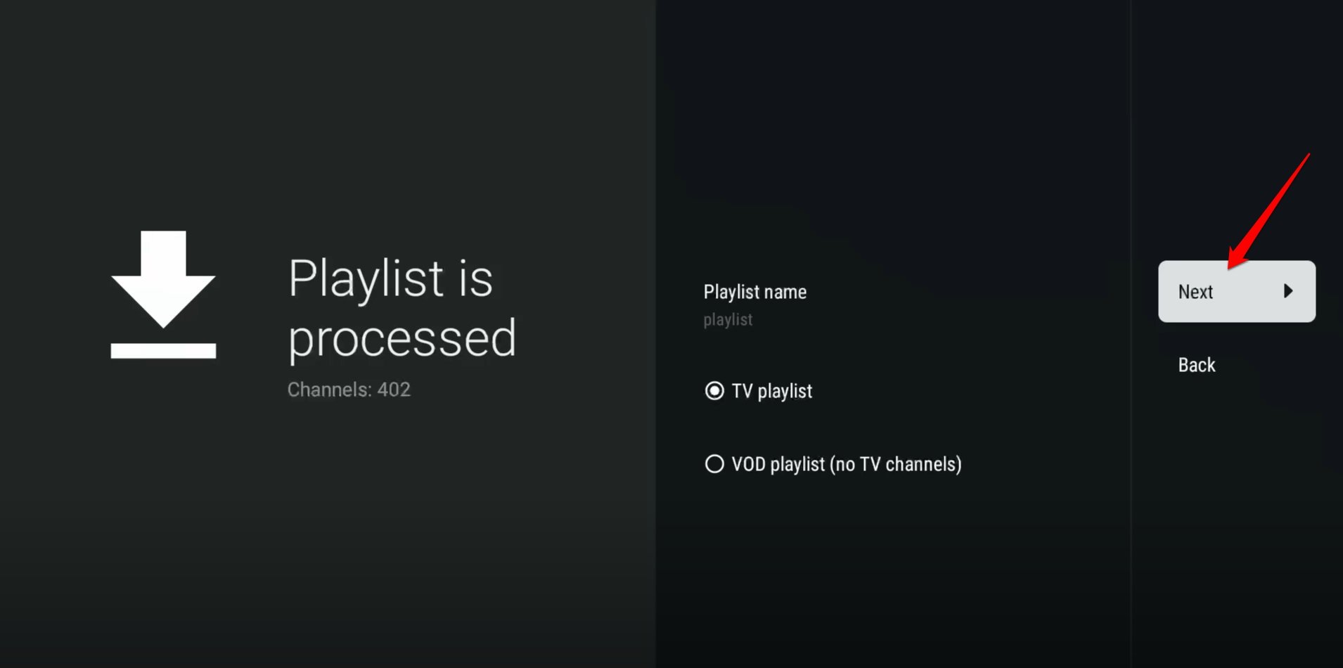 M3u playlist processing request complete