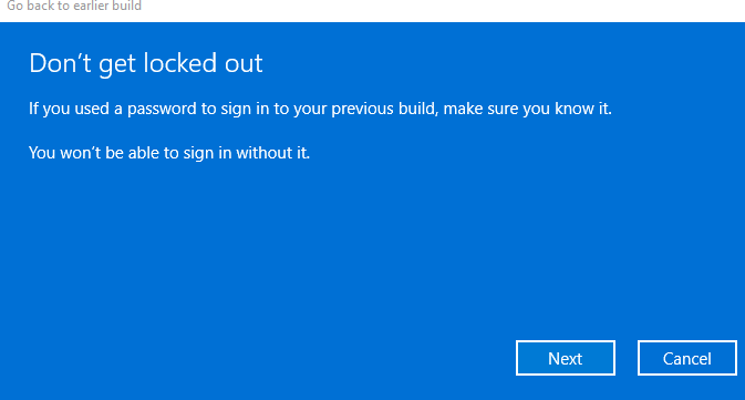 Make sure that you remember the Windows 10 login password. And then click on “Next” to proceed