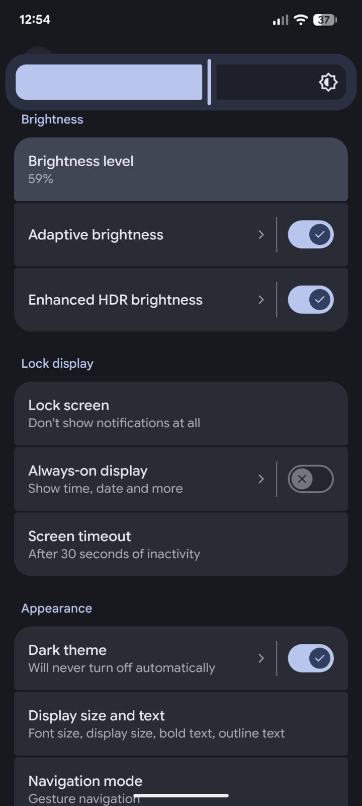 Manage Pixel Brightness