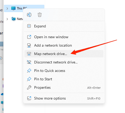 Map Network Drive Missing