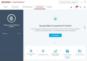 does mcafee total protection include vpn shield