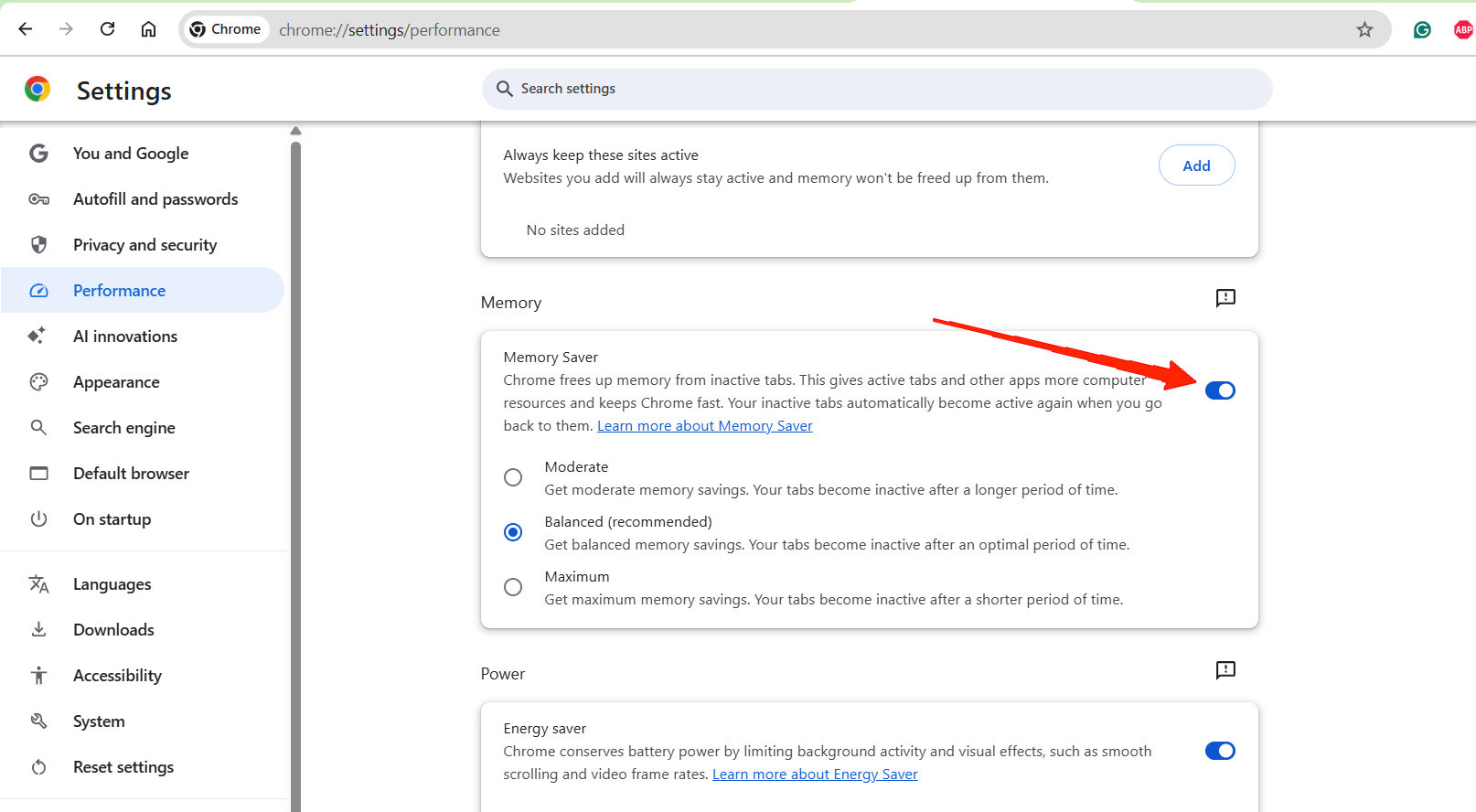 Memory Saver - The Most Underrated Feature Ever