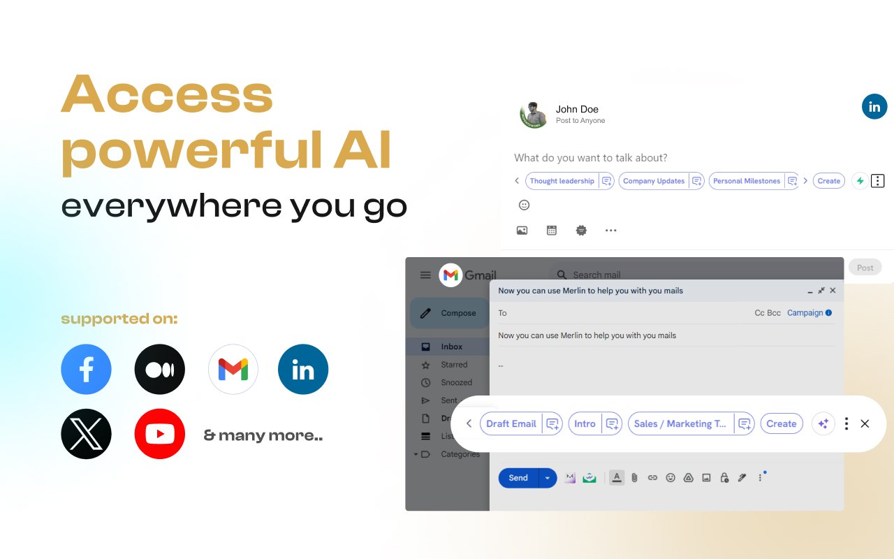 Merlin AI assistant summarizing YouTube video in Chrome
