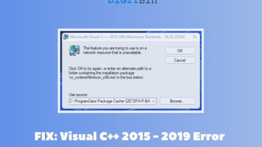 Microsoft Visual C++2015 - 2019 Error in Windows 11