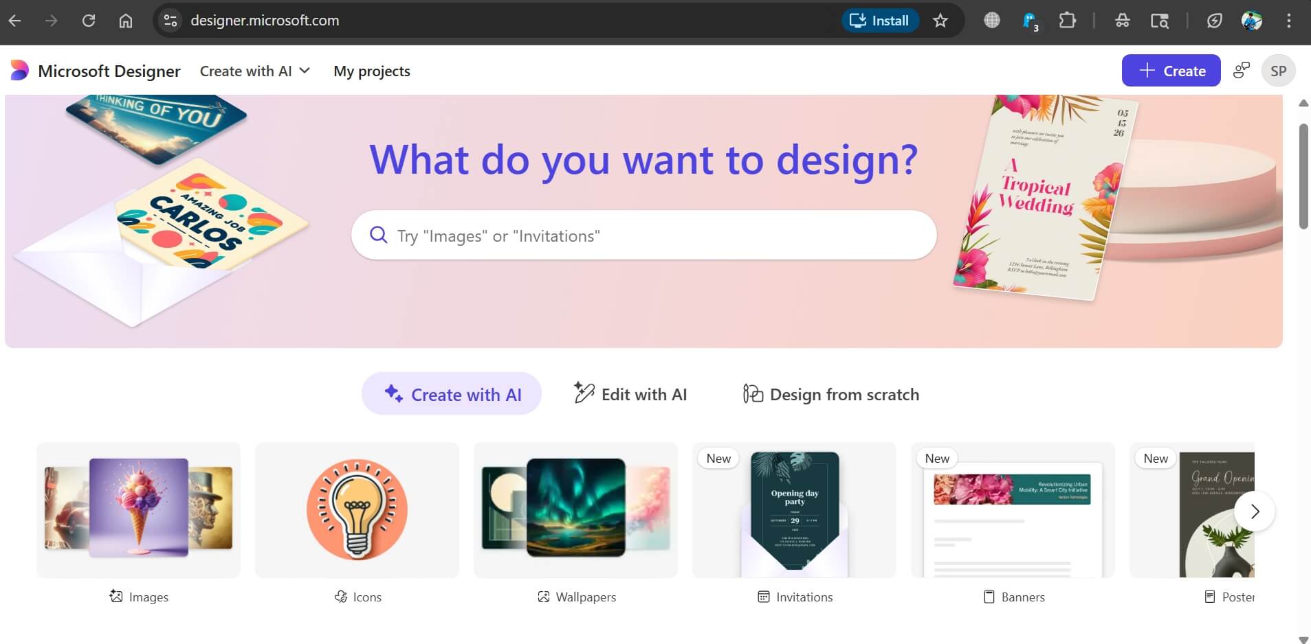 Microsoft designer AI image generator