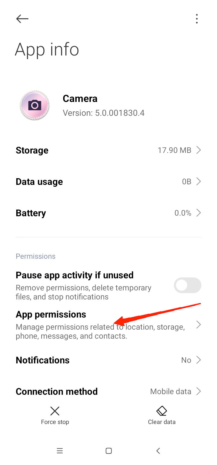 Now, tap on App info.