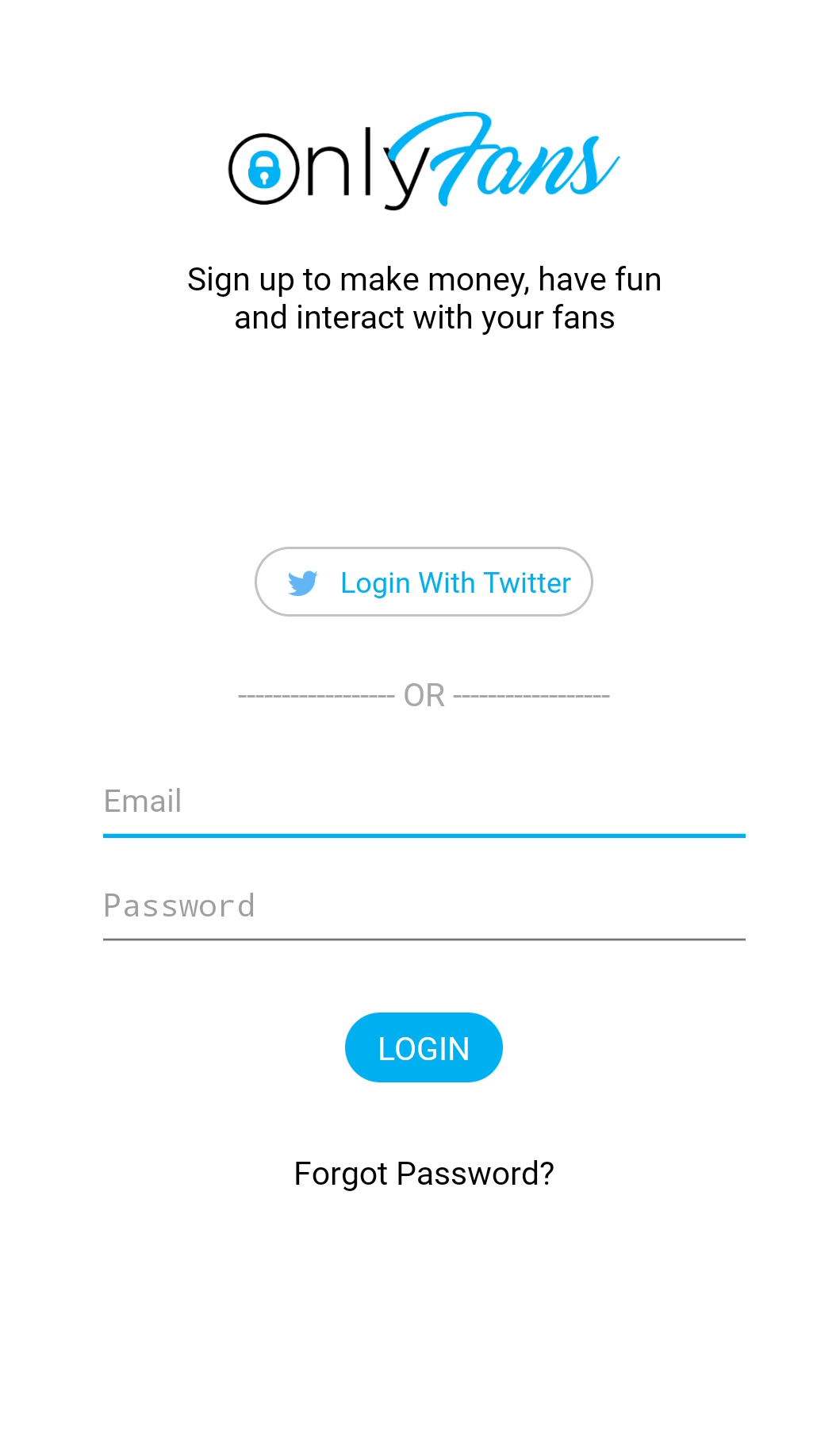 Log in again for fans only