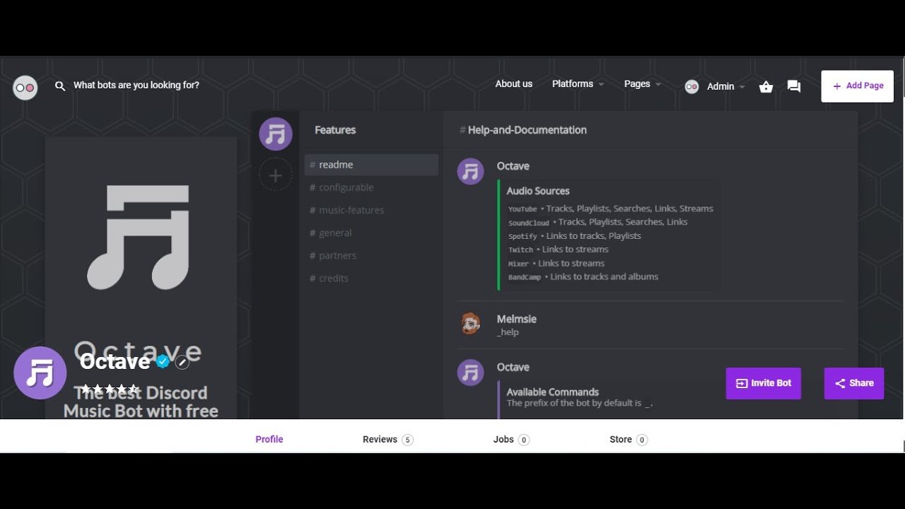 add music bot to discord