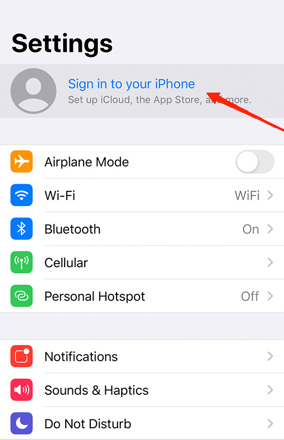 Once again, open Settings and go to Sign in to your device.