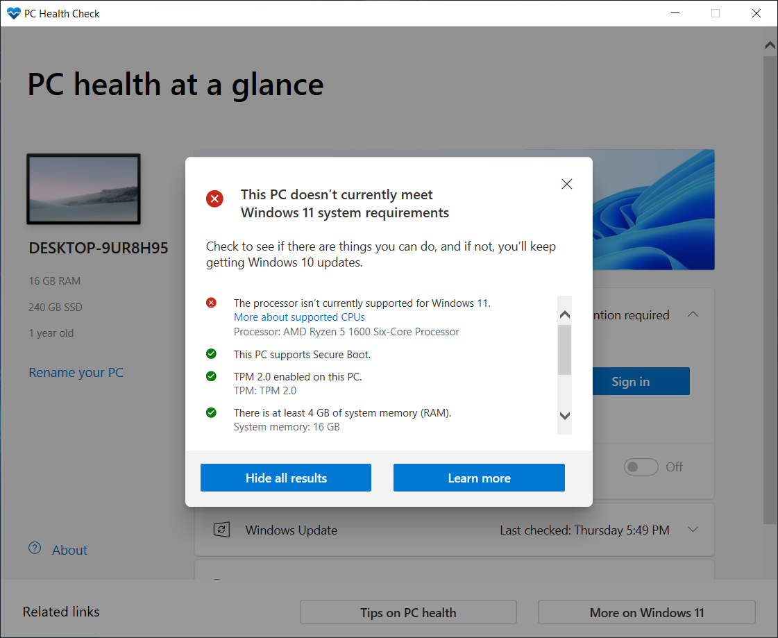 Windows PC Health Stats