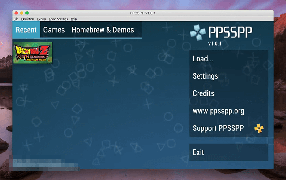 PPSSPP Emulator PSP MAc