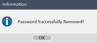 Password Succesfully Removed