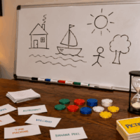 The official Pictionary card box runs out of steam faster than most people expect, especially with the same group playing repeatedly. Having a separate word list ready means the game can keep going, and picking the right difficulty for your group is what separates rounds that move fast from rounds where nobody guesses anything and the drawer gives up halfway through. TL;DR: Good Pictionary prompts match the group's age and skill. Easy words (rainbow, sandwich, umbrella) work for kids and mixed-age groups. Medium words (alarm clock, boomerang, quicksand) work for most adult groups. Hard words (time machine, gravity, cognitive dissonance) are for experienced players who want a challenge. Funny words (underpants, chicken dance, couch potato) work across all skill levels and are worth keeping in a separate pile for tone resets. Game Night Word Matrix Difficulty Best For Premium Examples The "Panic" Prompt Easy Kids & Warm-ups Rainbow, Backpack, Volcano Flamingo Medium Casual Adult Nights Boomerang, Sneeze, Windmill Photosynthesis Hard Pictionary Veterans Nostalgia, Parallel Universe Bureaucracy Funny Energy Resets Couch Potato, Moonwalk Bellybutton Easy Pictionary words (for kids and mixed groups) Easy words are concrete, visual, and drawable in under 10 seconds. They work best when younger players are in the group or when you are warming up. The goal is for the group to guess quickly and build momentum before moving to harder rounds. Classic Animals: Cat, dog, elephant, penguin, butterfly. Silhouette Trickers: Flamingo, dolphin, octopus, giraffe, shark. *(Drawer Note: If someone draws a gray blob with a triangle on top, just guess shark immediately.)* Everyday Objects: Umbrella, guitar, bicycle, telescope, hourglass, backpack, sunglasses, balloon. Food & Places: Pizza, ice cream, sandwich, beach, lighthouse, mountain, castle, volcano. Medium Pictionary words (for most adult groups) Medium words require a bit more creativity from the drawer and a bit more lateral thinking from the guessers. They slow the pace down deliberately without becoming frustrating. Objects & Machinery: Alarm clock, boomerang, compass, kaleidoscope, periscope, pulley, magnifying glass, anvil, suitcase, escalator. Actions & Natural Processes: Sneeze, meditation, photosynthesis, gravity, hibernation, erosion, migration, camouflage. Drawer Note: Good luck trying to draw the sun hitting a leaf for "photosynthesis" without breaking the rules and writing "CO2" on the board. Watch your friends panic. Structures & Scenery: Aqueduct, lighthouse keeper, windmill, suspension bridge, observatory, shipwreck. Hard Pictionary words (for experienced players) Hard words are the ones where the drawer needs a strategy, not just a quick sketch. These work best when the group knows each other well, is comfortable with the game, and is genuinely looking for a challenge rather than easy wins. Abstract Concepts: Nostalgia, karma, procrastination, cognitive dissonance, time machine, parallel universe, existentialism, irony. Drawer Note: Trying to sketch out "cognitive dissonance" or "irony" in 60 seconds transforms Pictionary from a casual parlor game into an existential psychological experiment. Real-World Situations: Brainstorming, bureaucracy, déjà vu, inflation, writer's block, peer pressure, culture shock, first impression. Pro-Tip for Bureaucracy: Just tell your drawer to sketch a massive pile of paper folders, rubber stamps, and a visibly crying stick figure. It works every time. 💡 Game Night Matchup Tip: If you have that one intensely competitive friend who takes parlor games way too seriously, hand them "Déjà vu" or "Inflation" and enjoy the show. Related Android 17 Features From The Android Show 2026: What to Expect Funny Pictionary words (all skill levels) Funny words work because they produce absurd drawings regardless of drawing skill. The laugh comes from the attempt as much as the guess. Keep a pile of these separate and drop one in any time the energy drops. Absurd Actions: Chicken dance, moonwalk, zombie shuffle, belly flop, wiggle, jiggle. Comical Visuals: Underpants, banana peel, bellybutton, couch potato, rubber duck, llama, sasquatch, nacho tower, tooth fairy, invisible man, clown car, quicksand, goosebumps, platypus. How to run Pictionary without the box You need teams of at least two people, something to draw on (whiteboard, large paper, or a shared whiteboard app on a screen), markers or pens, and a 60-second timer. Write the words on slips of paper and fold them into a bowl, or use the word list from this page on a phone passed face-down to each drawer. For endless online play, Pictionary Word Generator has over 5,500 curated prompts with a built-in 60-second timer. The official rules: one player draws, teammates guess, no speaking or gestures from the drawer, no letters or numbers in the drawing. Points go to the team that guesses within the time limit. But most people play a looser version where the category of the word is announced first (person, place, thing, action, or movie title), which significantly speeds up the guessing and reduces the long silences where nobody has any idea what is happening. The word that ends every game night well Pictionary prompts idea
