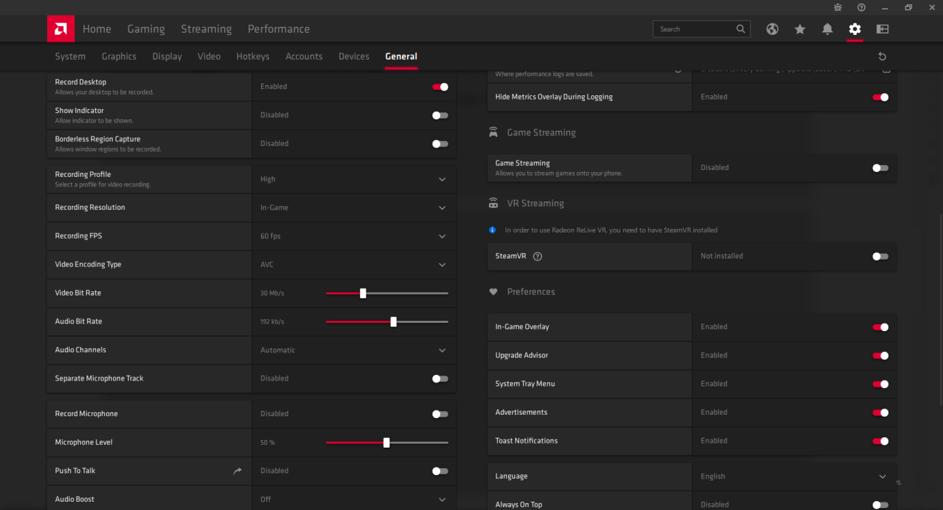 Radeon screen sale recorder