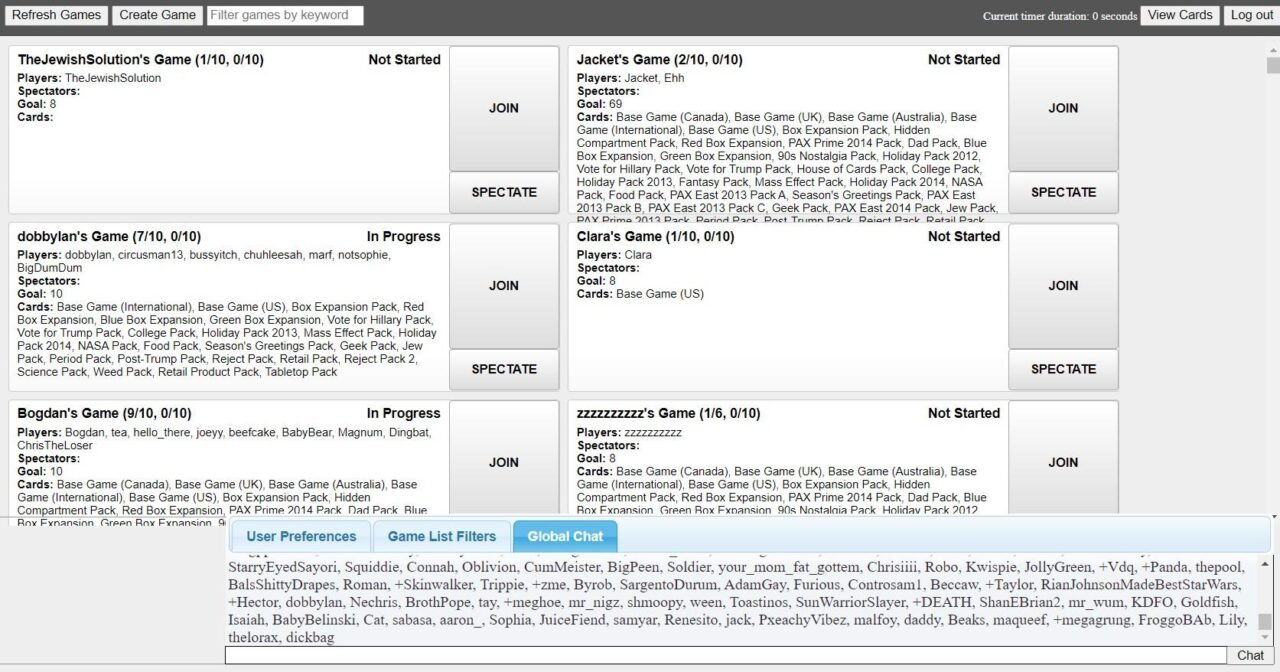 6 Sites to Play Cards Against Humanity Online with Friends