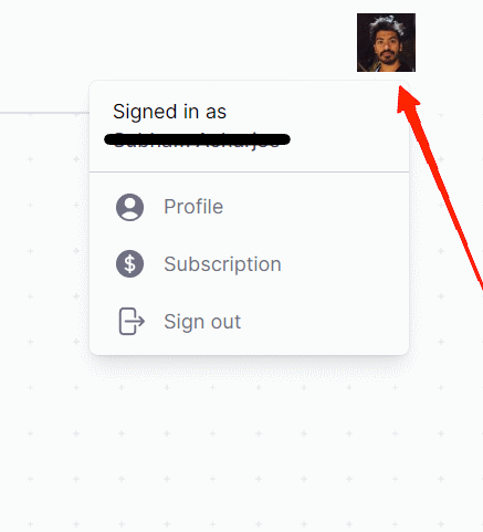 click on your profile icon and select Profile