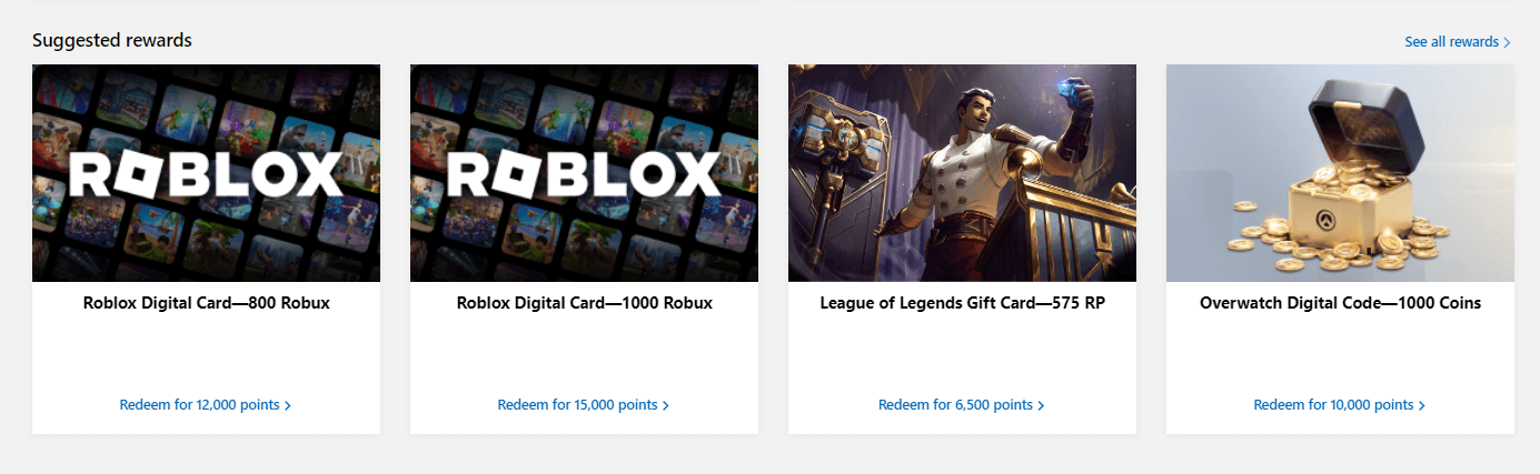 Got 1K Robux From Microsoft Rewards :)