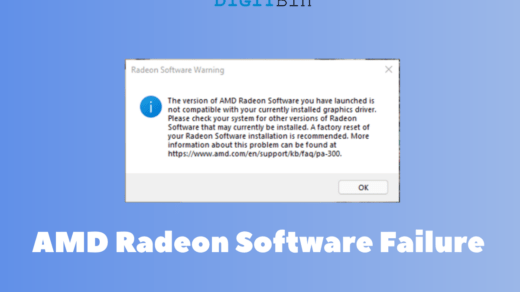 Radeon Software Warning