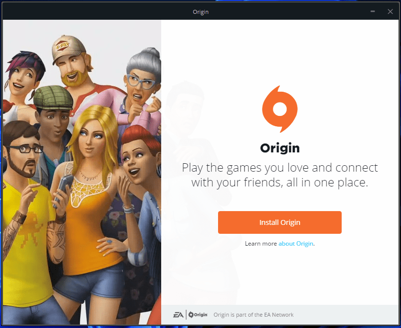 Re-install Origin